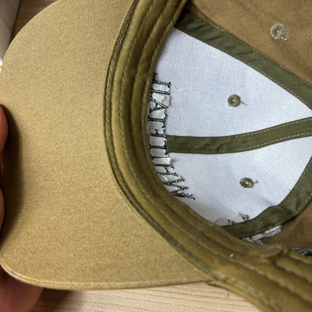 Whitetail Whiskey Hat‎ Cap Strap Back Brown Adjustable
